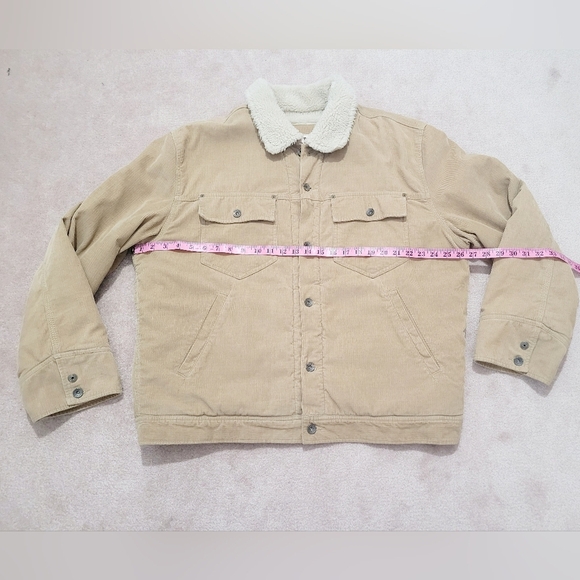 OLD NAVY Sherpa Lined Corduroy Jacket 100% Cotton Unisex Size XL Excellent Cond - Picture 9 of 12